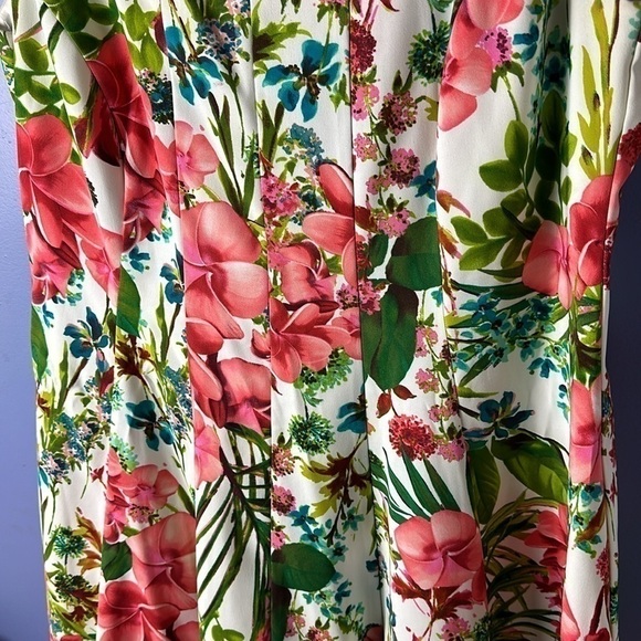 Dress Barn Women’s Plus Size 18 Floral Peplum Midi Dress - Picture 5 of 12